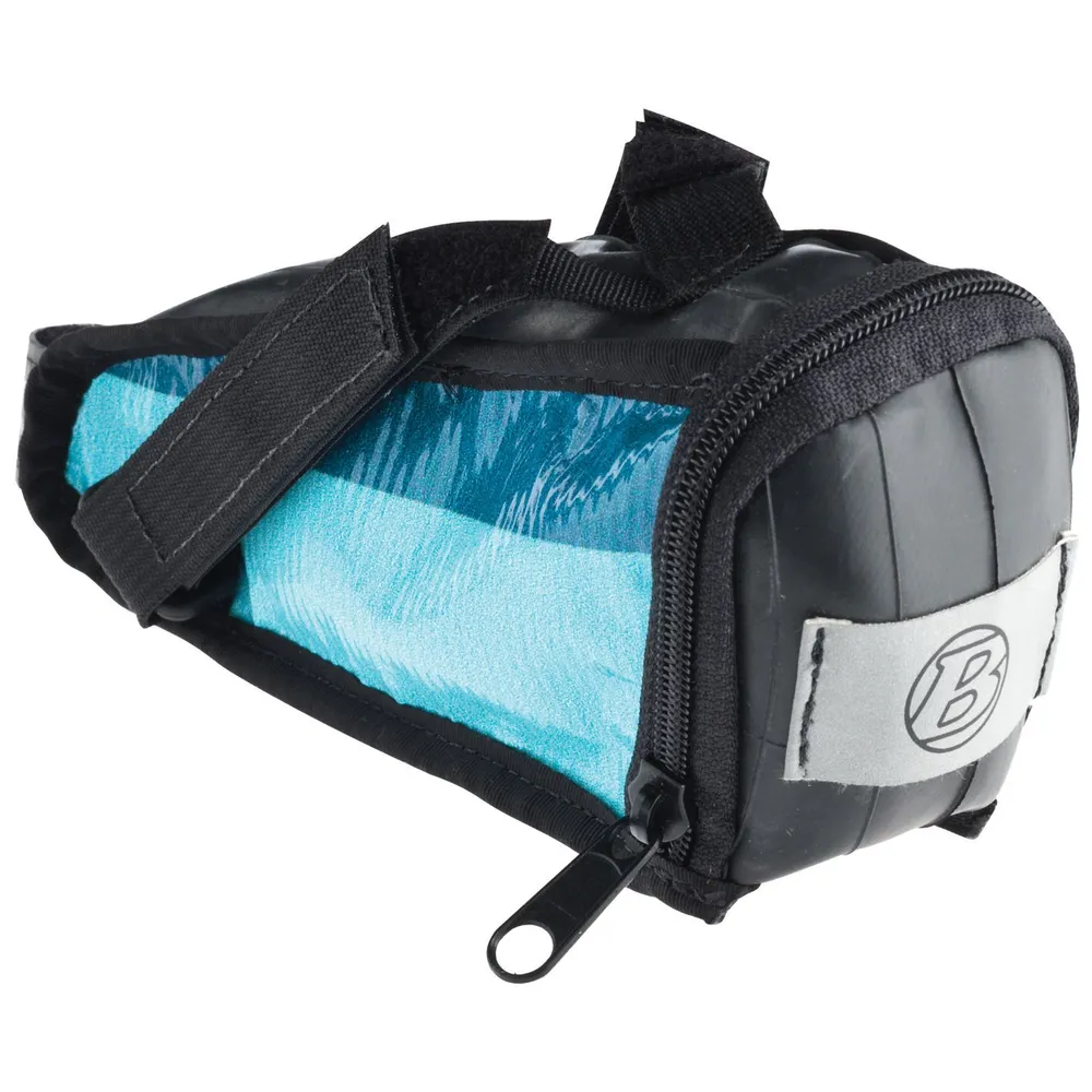  Сумка подседельная Bontrager PRO M/L ECO Black/Blue, объём 1.23л - Sportex Russia 