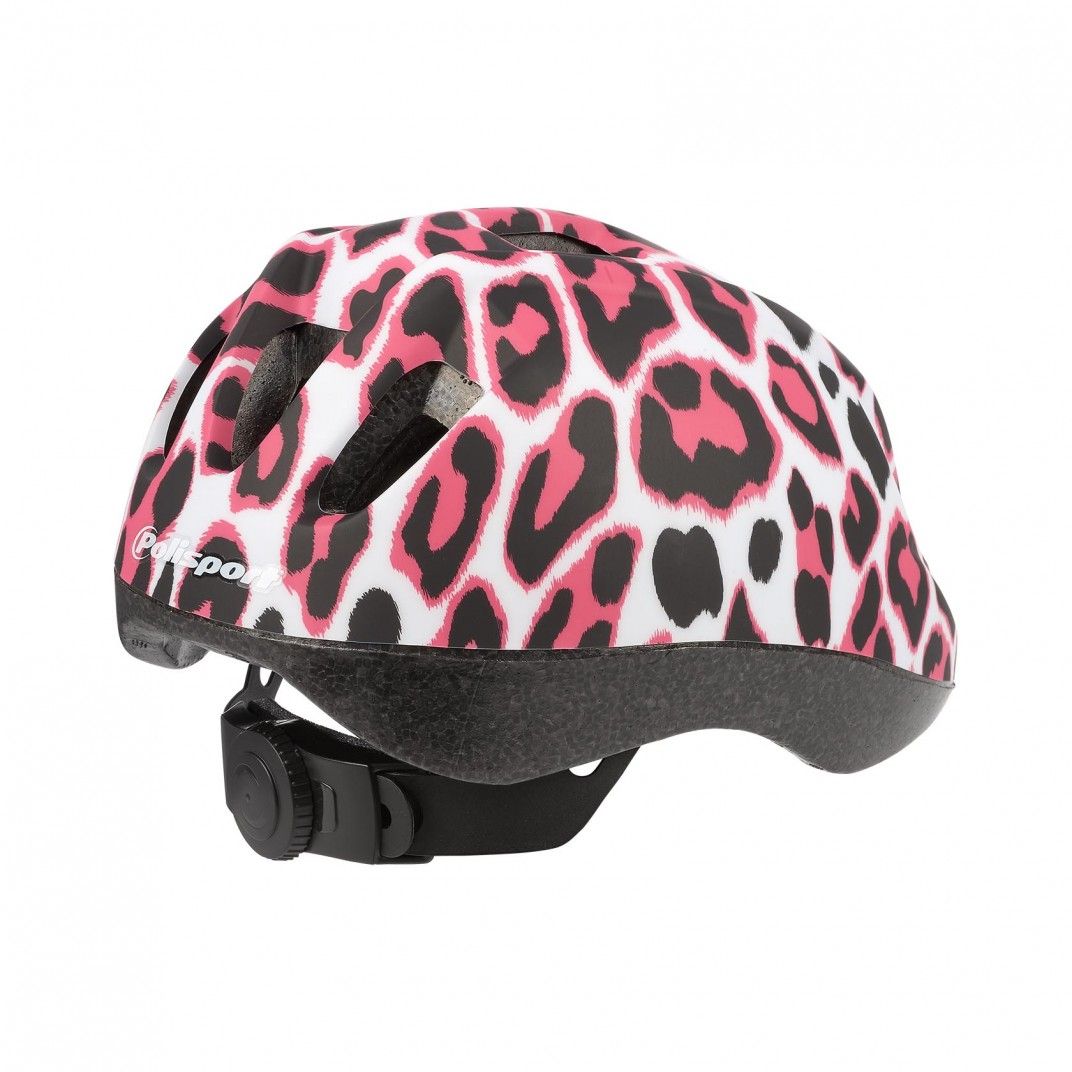 Шлем велосипедный детский Polisport Kids XS (46/53) Pinky Cheetah Black/Pink